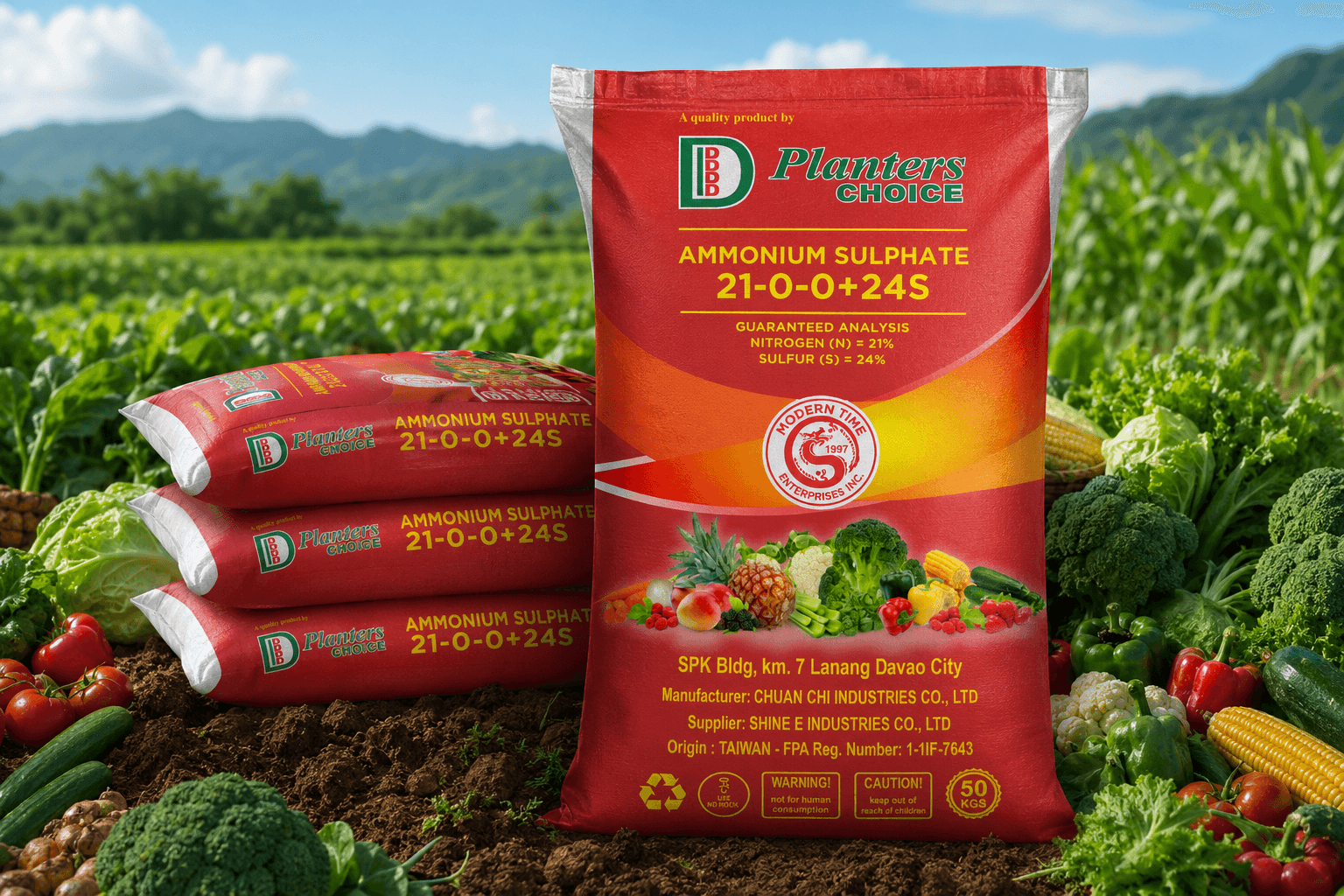 Planters Choice Ammosul packaging